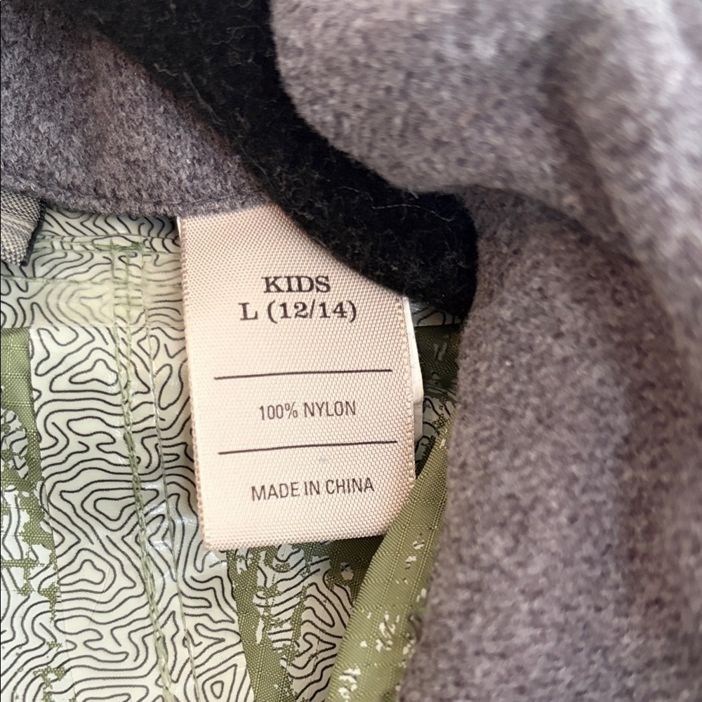 REI Kids XL Olive Windbreaker Jacket - Picture 2 of 11